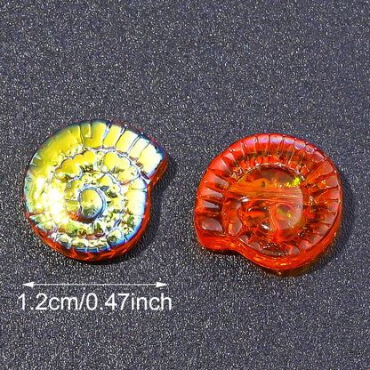 AB Conch Glass Beads