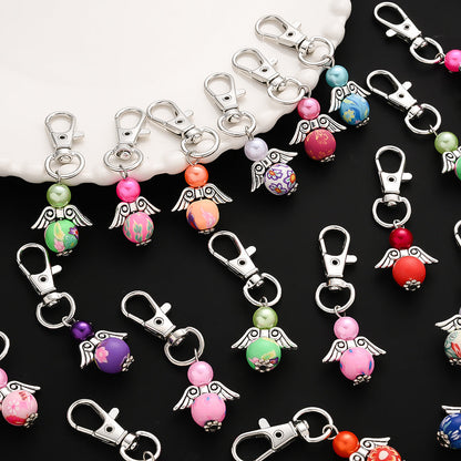 24PCS Random Mix Angel Mini Keychain Set