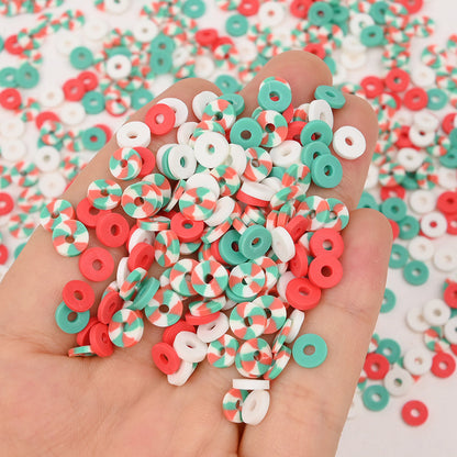 Mixed Color Round Clay Beads