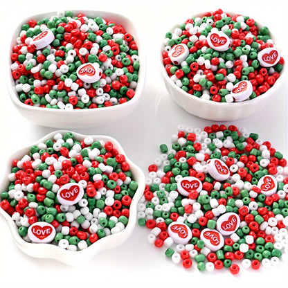 5000pcs Christmas Love Mixed Color Beads