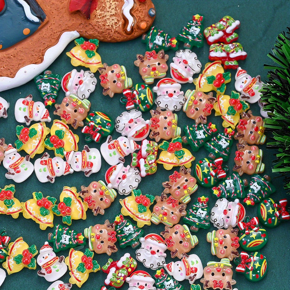 Christmas Resin Flatback Embellishments