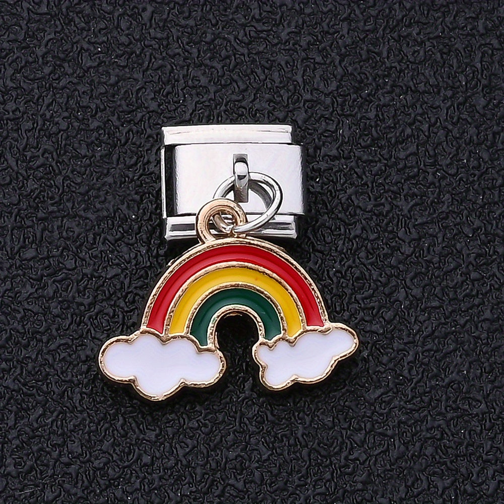 Cloud Rainbow Lightning Stainless Steel Bracelet
