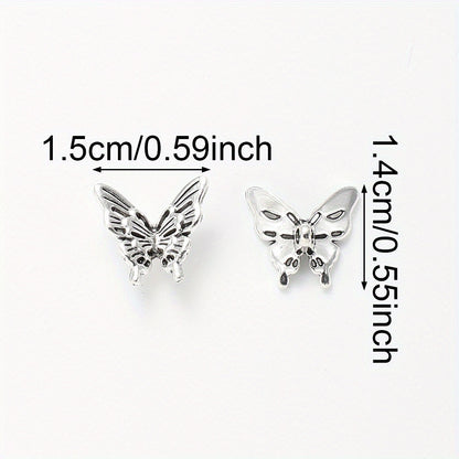 20pcs 14x15mm Alloy Butterfly Spacer Beads