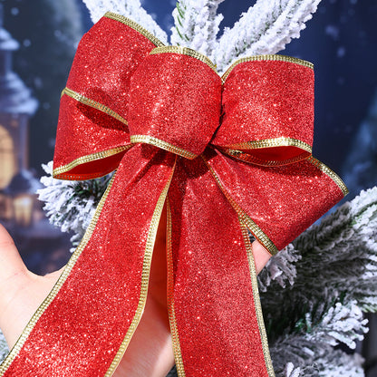Colorful Glitter Christmas Ribbon Bows