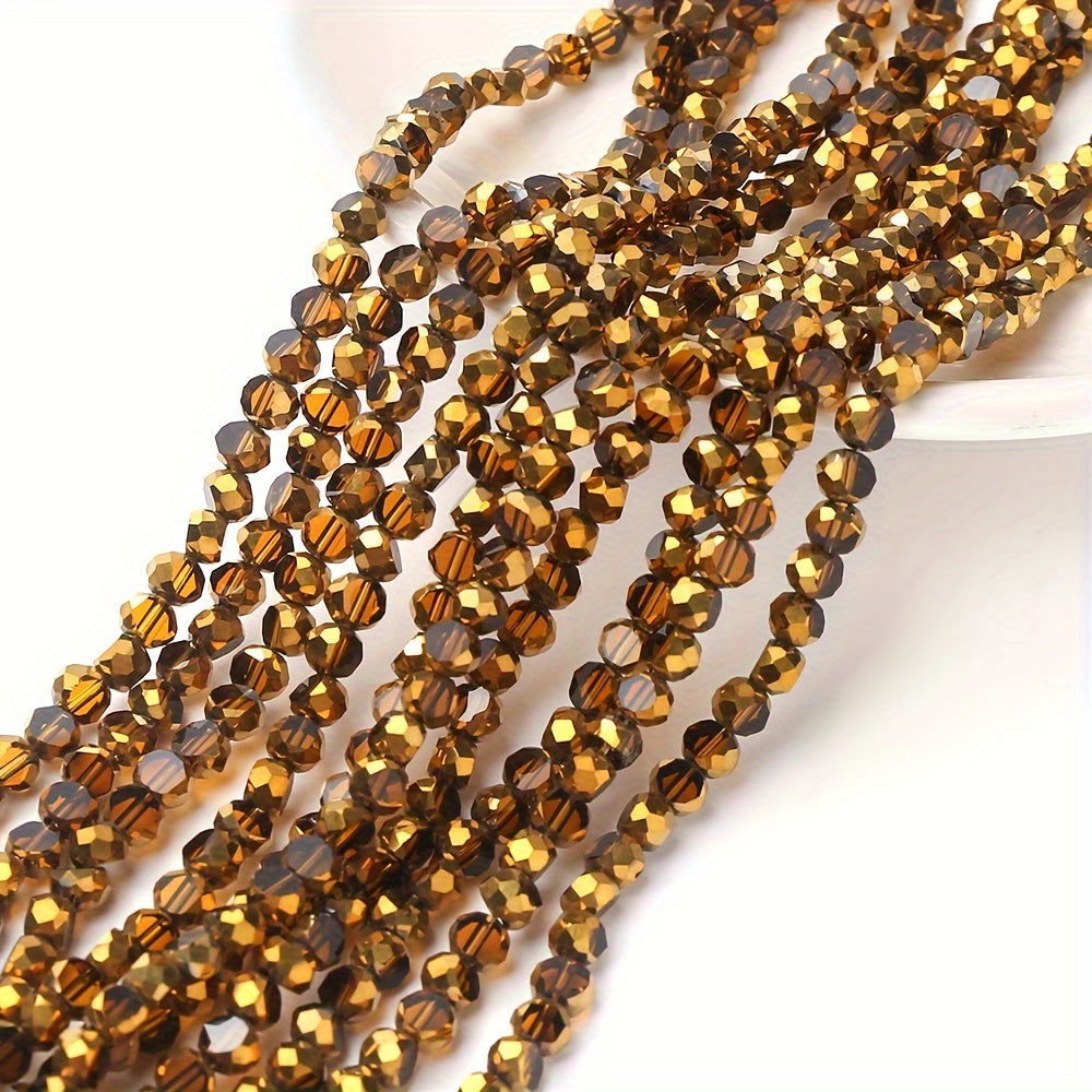 75PCS 4mm Wheel-Shaped Glass Bead Set