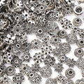 50/100pcs Mix Torus Flower End Caps Beads for Jewelry Making DIY Handmade Crafts Bracelet Necklace Accessories