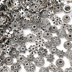 50/100pcs Mix Torus Flower End Caps Beads for Jewelry Making DIY Handmade Crafts Bracelet Necklace Accessories