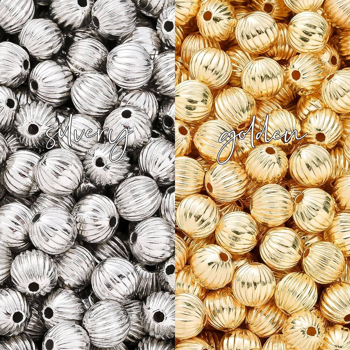 Vintage CCB Pumpkin Beads