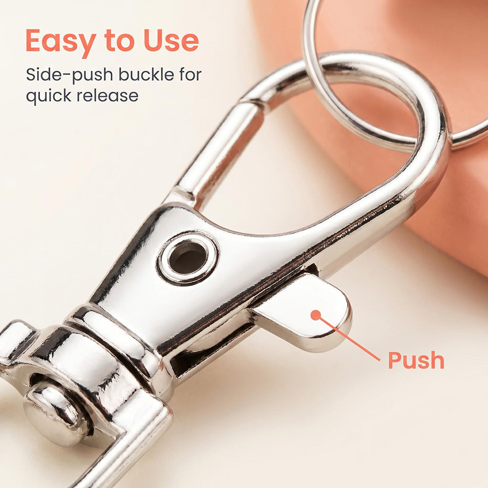 DIY Keychain Set with Lobster Clasps and Circle Keyrings