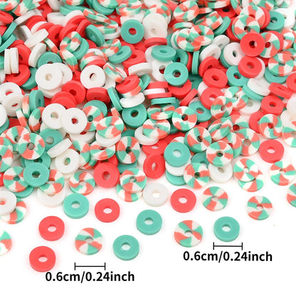 Mixed Color Round Clay Beads