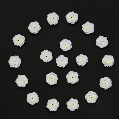 Gradient Resin Camellia Spacer Beads