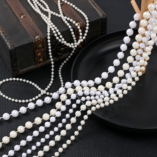 Ivory White Imitation Pearl Round Beads
