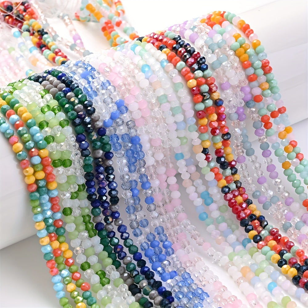1 Strand 3mm Faceted Glass Beads