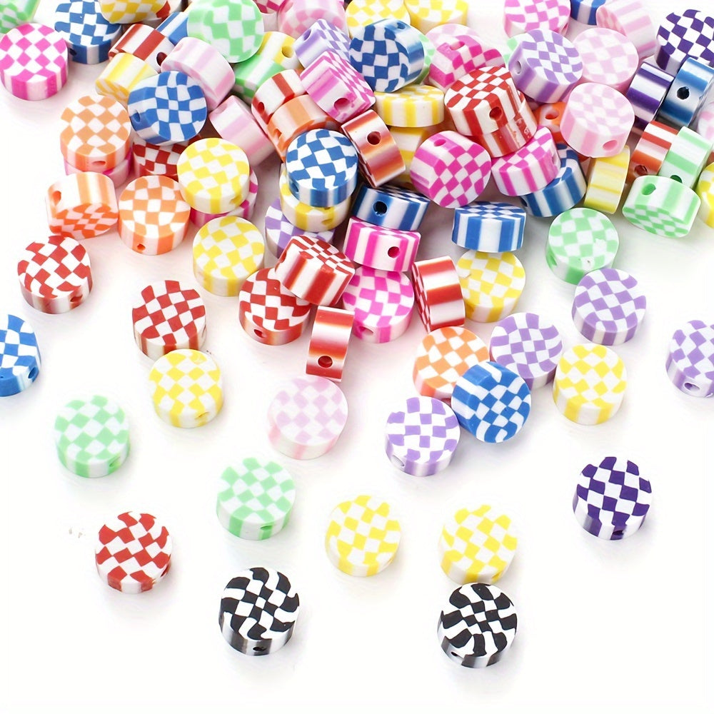 Striped Polymer Clay Beads