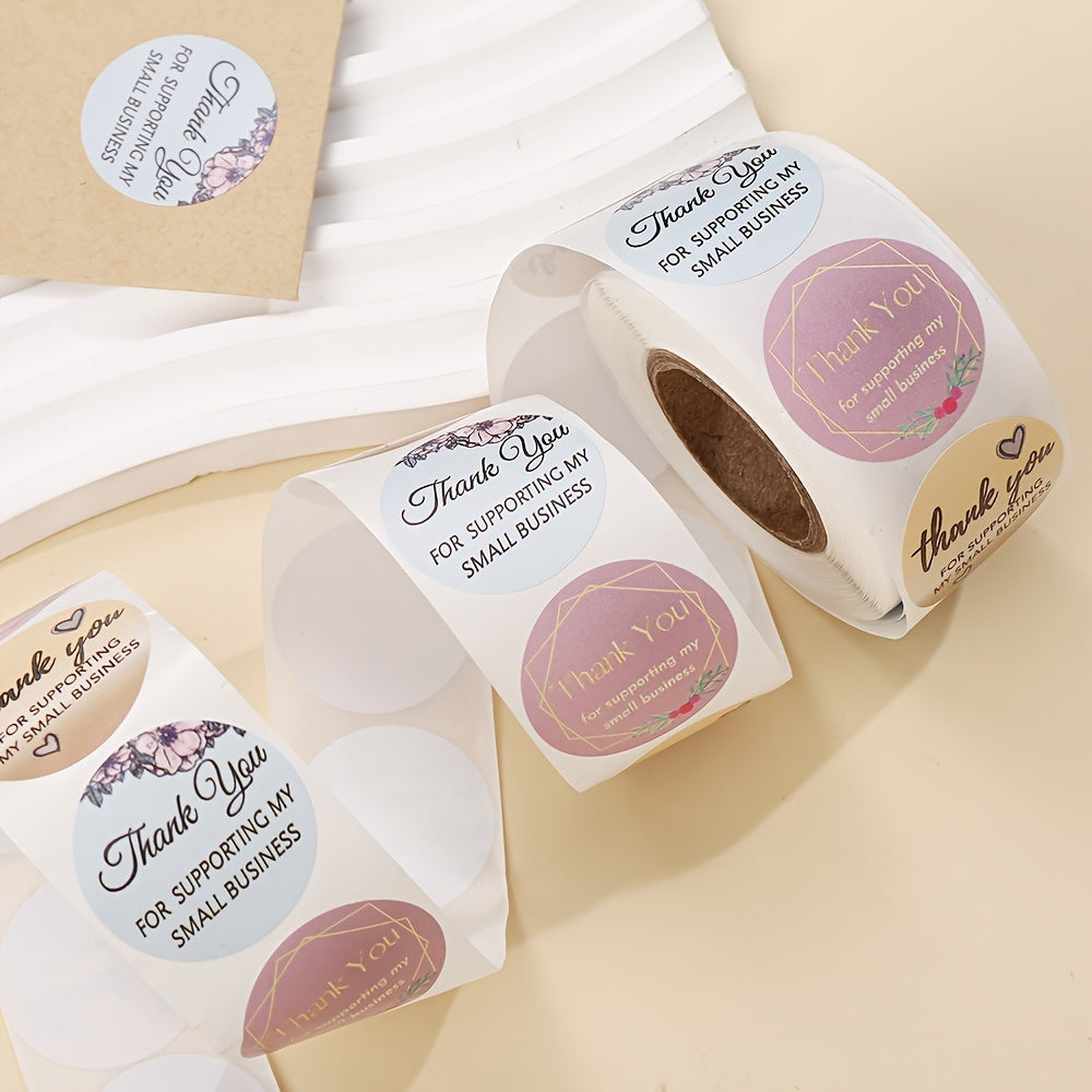 Floral Thank You Stickers