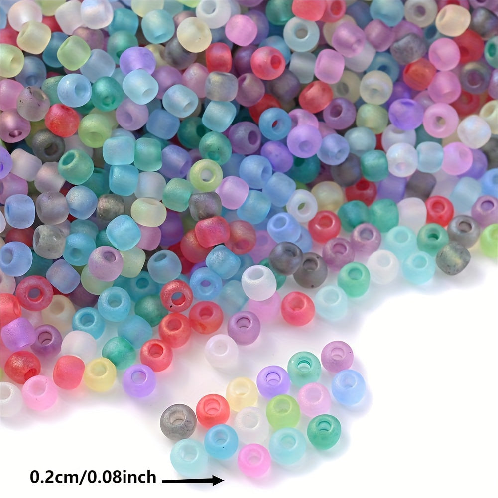 Colorful Frosted Seed Beads
