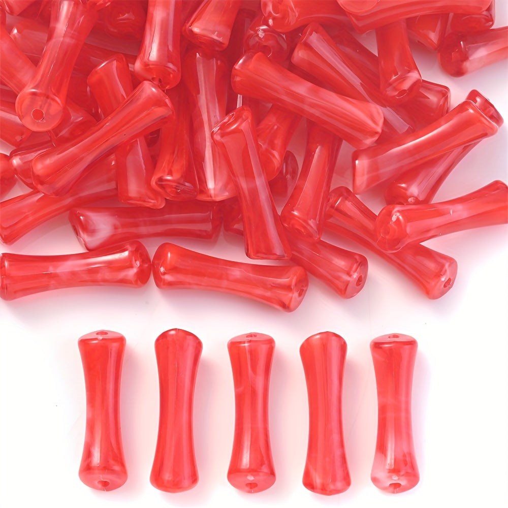 Slub Acrylic Beads