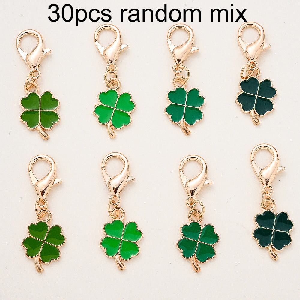 Four-Leaf Clover Lucky Keychain Set