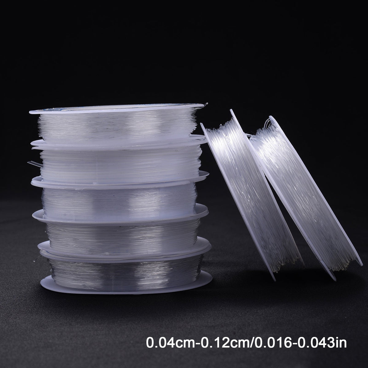 2PCS Transparent Crystal Elastic Beading Cord Set
