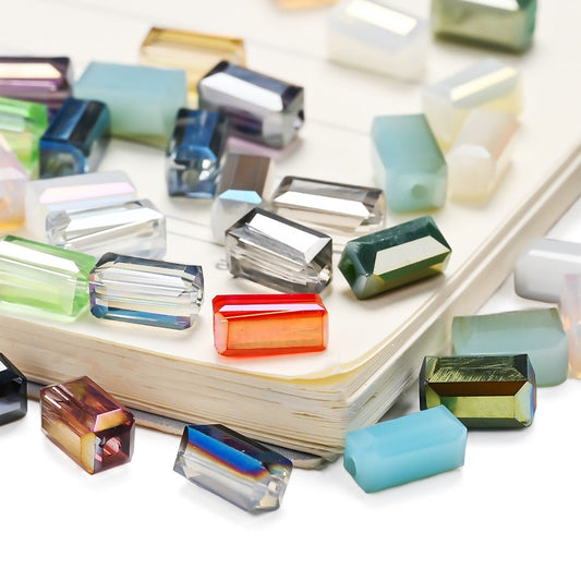 Shimmering Iridescent Crystal Beads