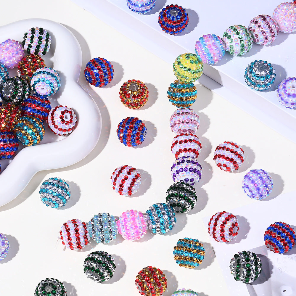 Rhinestone Rondelle Spacer Beads