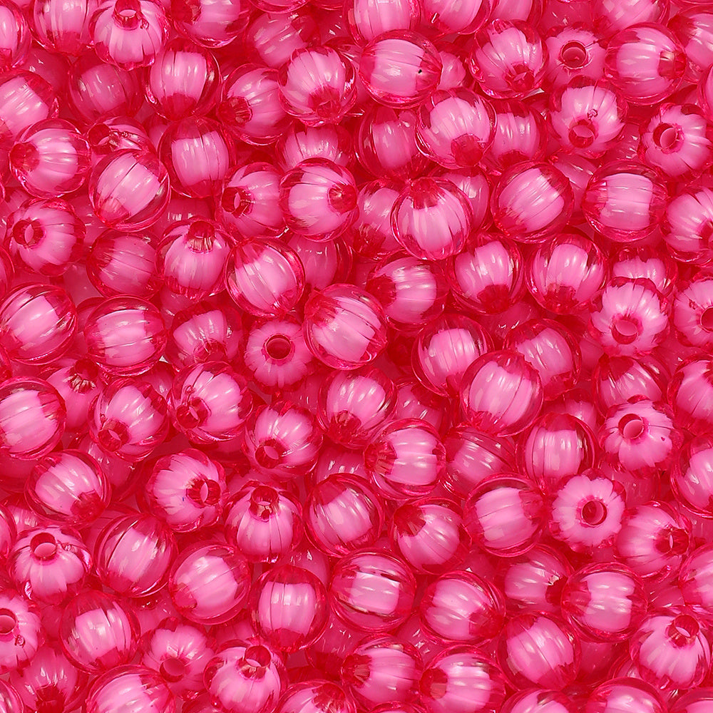 8/10mm Transparent Pumpkin Acrylic Beads