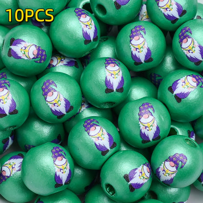 10pcs/set 16mm Carnival Wooden Beads