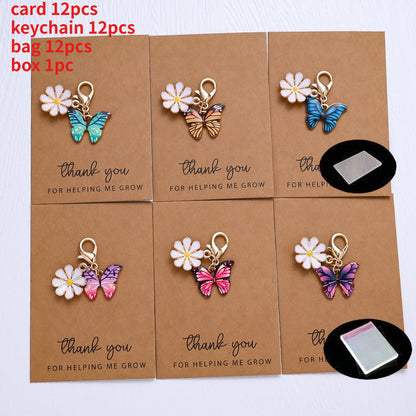 Butterfly Keychain Gift Set