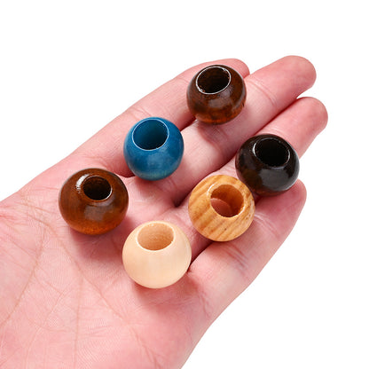 Long Unfinished Wooden Tube Beads