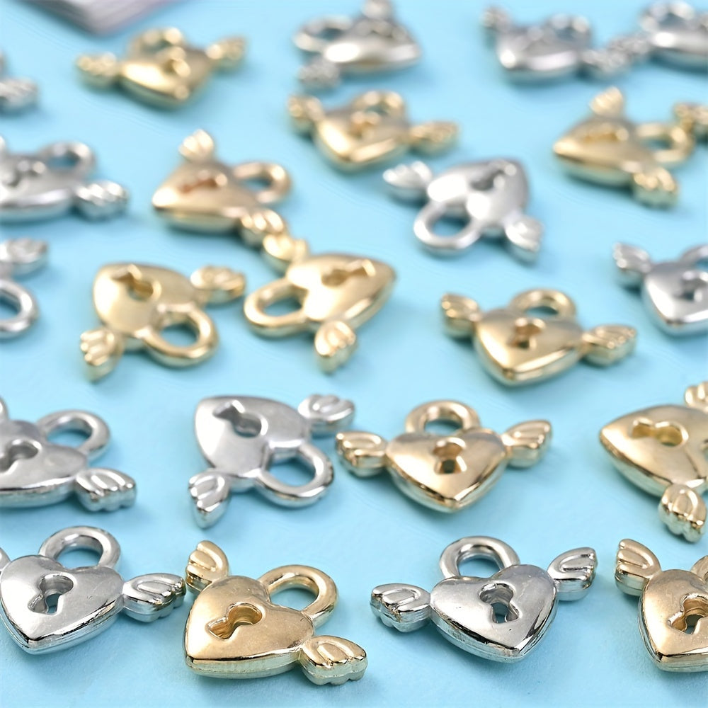 Love Lock Wing CCB Pendants