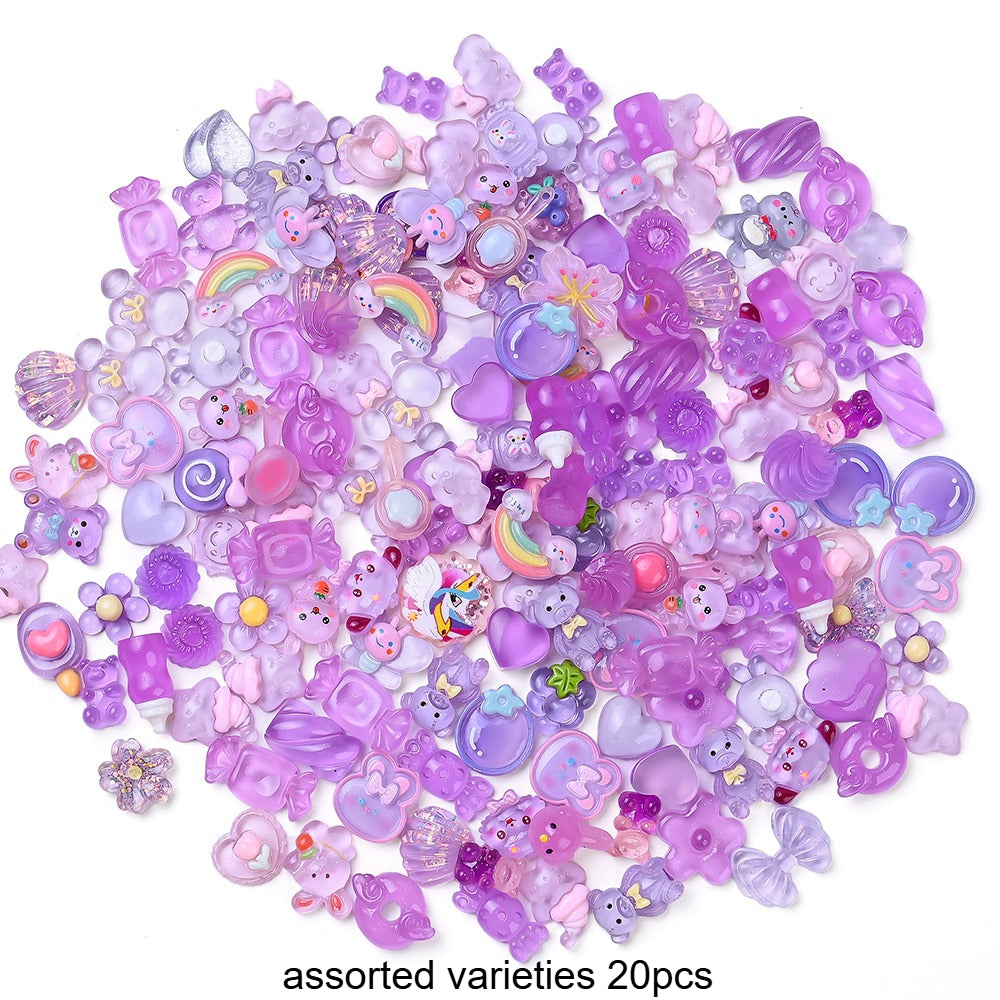 Icy Animal & Flower Resin Beads
