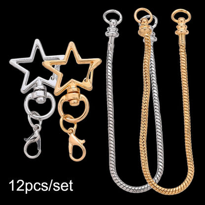 Blank Beadable Keychain Set
