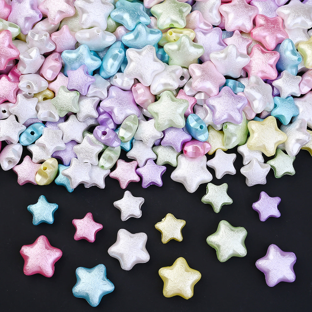 Macaron Matte Heart Spacer Beads
