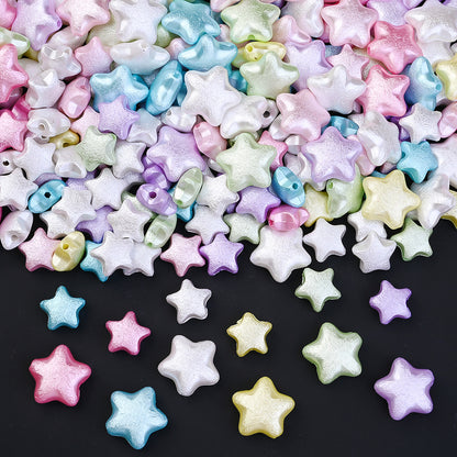 Macaron Matte Heart Spacer Beads