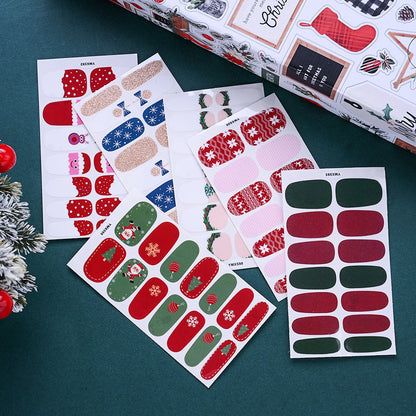 1 Sheet Christmas Nail Wrap Stickers