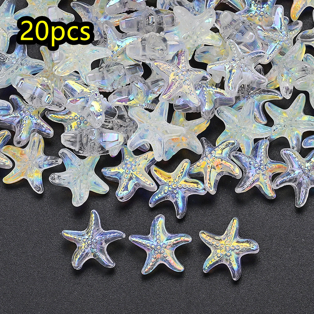AB Ocean Starfish Glass Beads