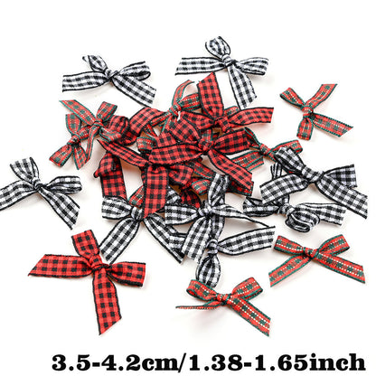 Christmas Plaid Bow Embellishments