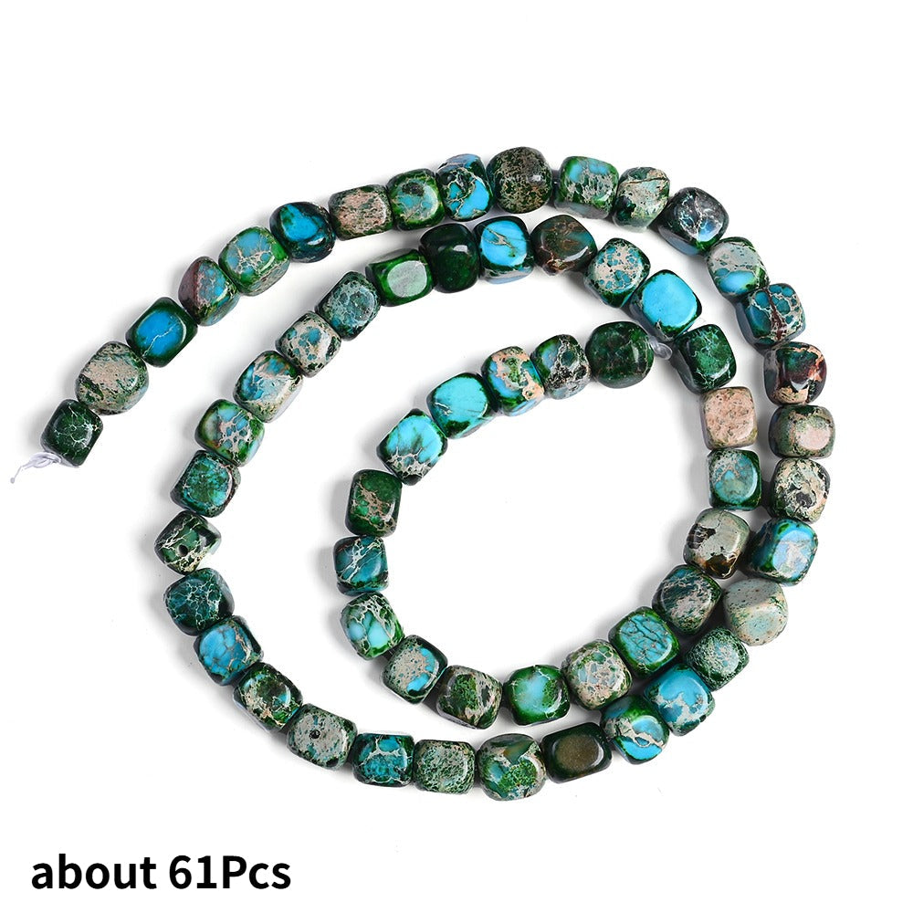 Dark Green Natural Stone Beads