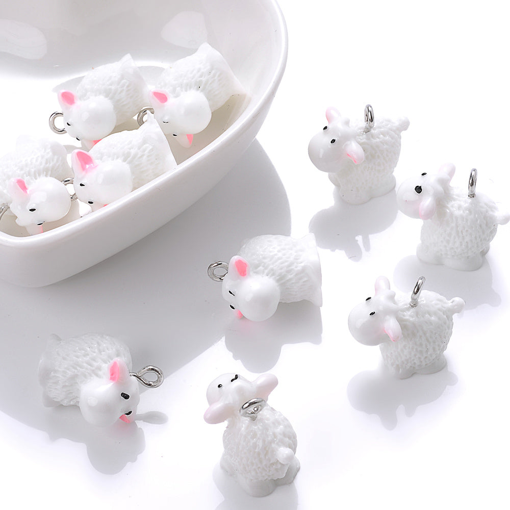 Resin Lamb Pendants