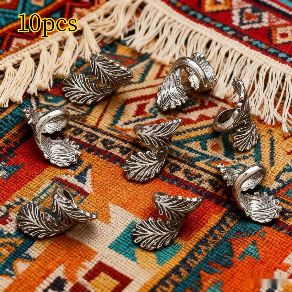 Vintage Double-Feather Angel Wing Beads