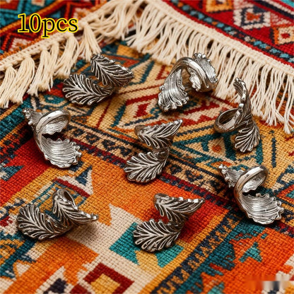 Vintage Double-Feather Angel Wing Beads