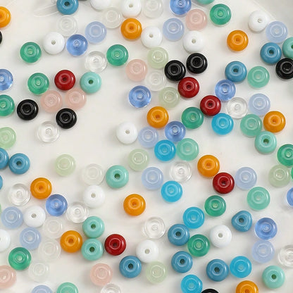 200pcs 3x6mm Colorful Glass Seed Abacus Beads