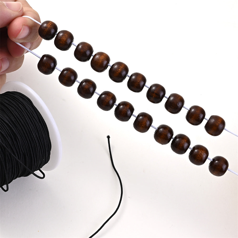 20pcs 14mm Brown Round Natural Wooden Beads