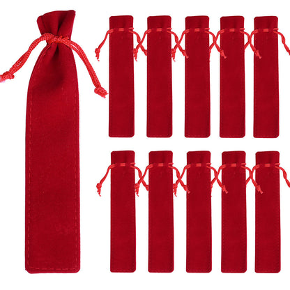 17.5x3.5 cm Flannel Pencil Storage Bags
