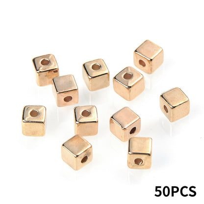 4 mm Colored Plastic CCB Spacer Beads