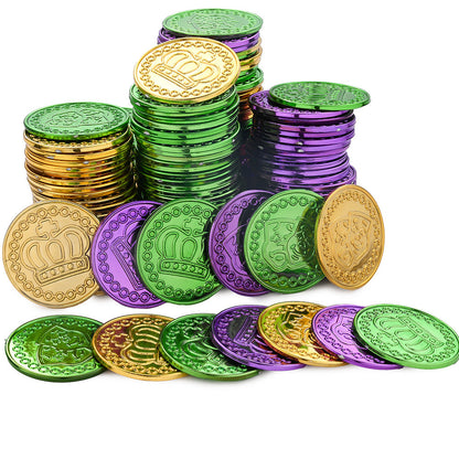 Mardi Gras Plastic Party Coins