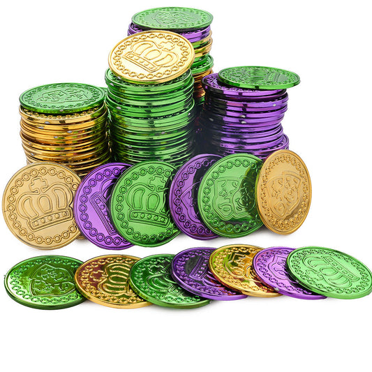 Mardi Gras Plastic Party Coins