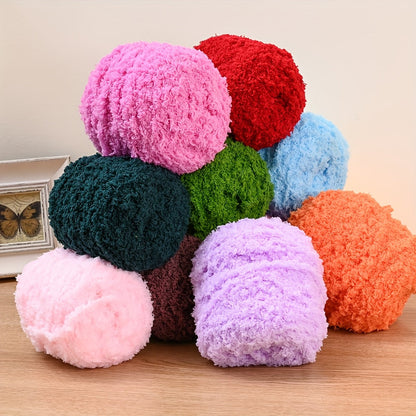 1 Roll 70m 6mm Super Soft Fluffy Plush Yarn