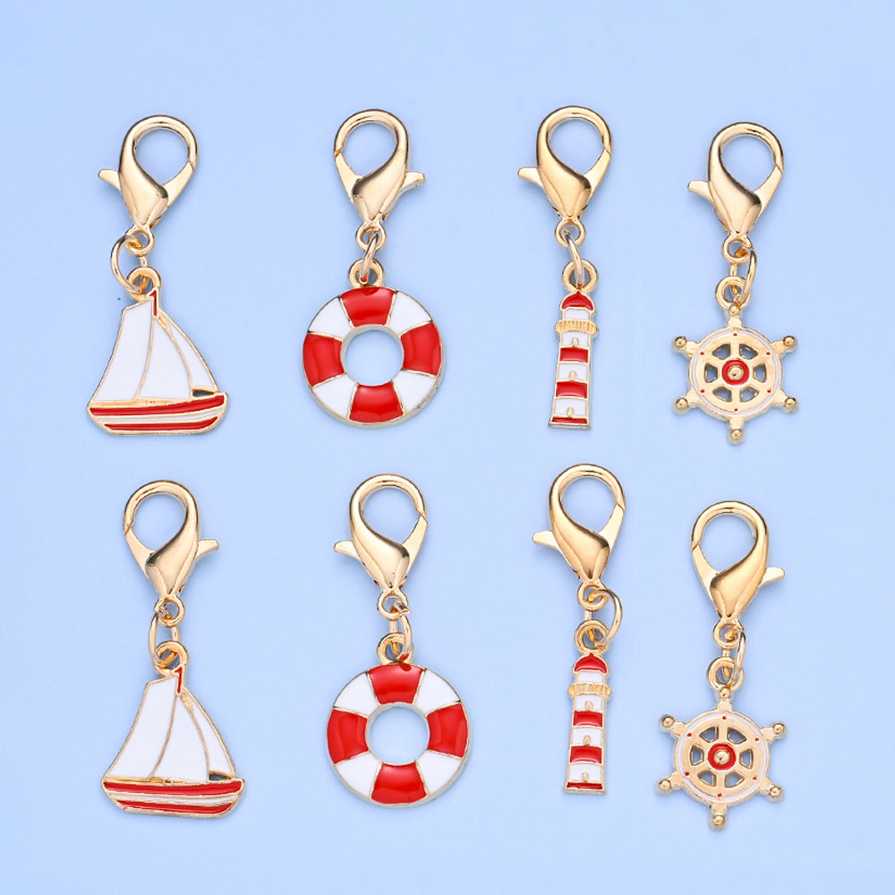 Nautical Enamel Pendant Charms