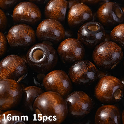 Brown Natural Wood Beads
